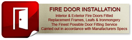 Fire Door Fitters - Fire Safety Door Contractors - Fire Resistant Hinges - Fire Resisting Door Frames - Intumescent seals - Contracting & Sub-Contracting Projects - Supply & Fitting - British Kite Mark Certified Doors 